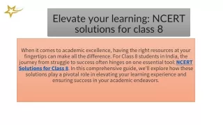 NCERT Solutions for Class 8