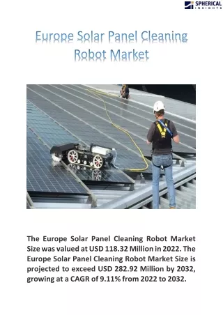 Europe Solar Panel Cleaning Robot Market