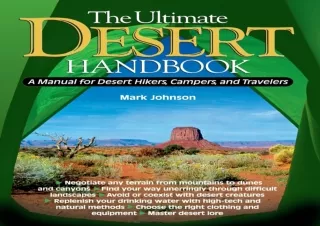 DOWNLOAD PDF The Ultimate Desert Handbook : A Manual for Desert Hikers, Campers