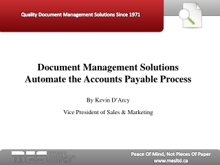 document management solutions automate the accounts payable