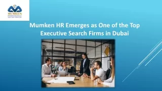 Top Executive Search Firms in Dubai - Mumken HR