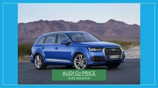 Audi Q7 Price