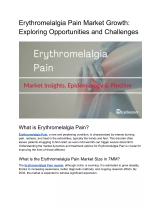 Erythromelalgia Pain Market