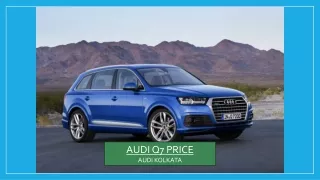 Audi Q7 Price