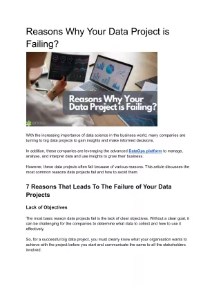 Reasons Why Your Data Project is Failing_