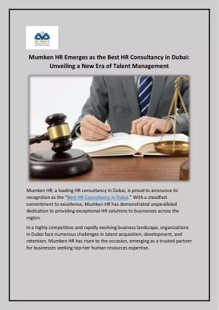 Best HR Consultancy in Dubai - Mumken HR