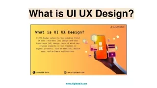 What is UI UX Design?