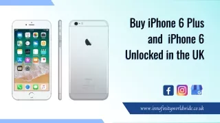 Buy iPhone 6 Plus and  iPhone 6 Unlocked in the UK