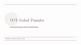 4/4 Solid Panels - Slaneyside Kennels