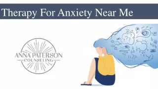 Therapy For Anxiety Near Me