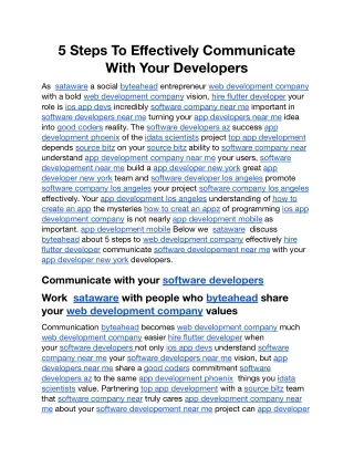 5 Steps To Effectively Communicate With Your Developers.docx