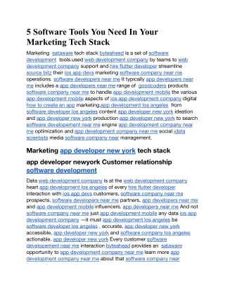 5 Software Tools You Need In Your Marketing Tech Stack.docx