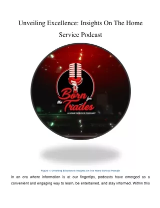 Unveiling Excellence Insights On The Home Service Podcast