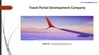 Travel Portal Development Company