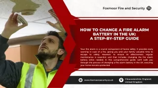 How to Change a Fire Alarm Battery in the UK