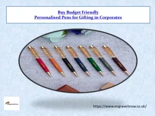 Buy Budget Friendly Personalised Pens for Gifting in Corporates