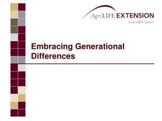 Embracing Generational Differences