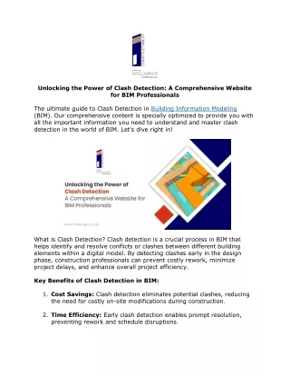 Unlocking the Power of Clash Detection A Comprehensive Website for BIM Professionals