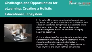 Challenges and Opportunities for eLearning_ Creating a Holistic Educational Ecosystem