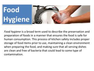 Food Hygiene