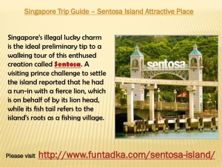 Singapore Trip Guide – Sentosa Island Attractive Place