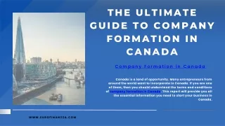 The Ultimate Guide to Company Formation in Canada