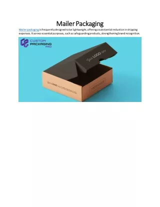 Mailer Packaging