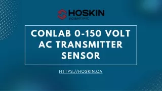 ConLab 0-150 Volt AC Transmitter Sensor | Hoskin Scientific