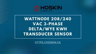 WattNode 208/240 VAC 3-phase Delta/Wye kWh Transducer Sensor