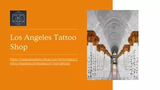 Rose Tattoo Symbolism | Losangelestattooshop.com