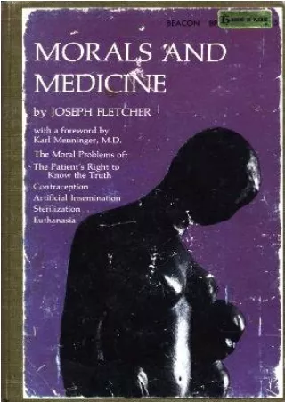 [PDF] READ Free Morals and Medicine bestseller