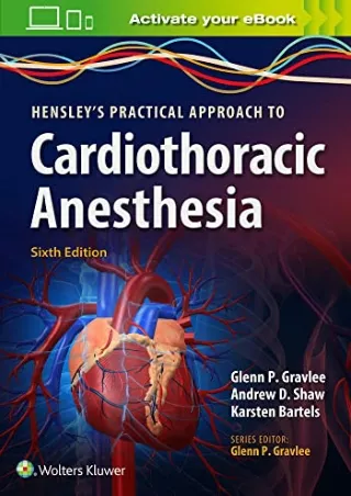 PDF/READ Hensley's Practical Approach to Cardiothoracic Anesthesia kindle