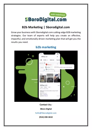 B2b Marketing | 5borodigital.com