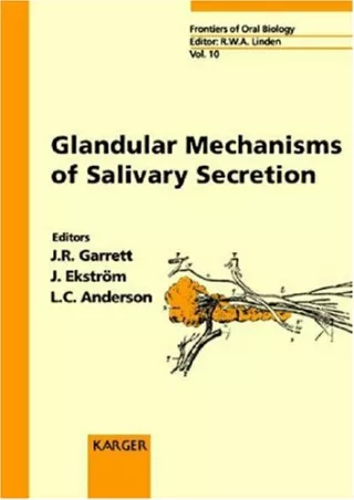 PDF_ Glandular Mechanisms of Salivary Secretion (Frontiers of Oral Biology)