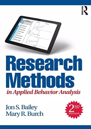 get [PDF] Download Research Methods in Applied Behavior Analysis