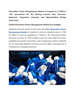 Hazardous Waste Management Market