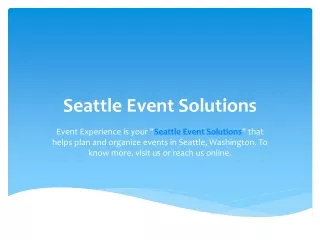 Seattle Event Solutions