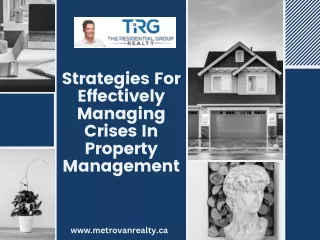 Strategies For Effectively Managing Crises In Property Management