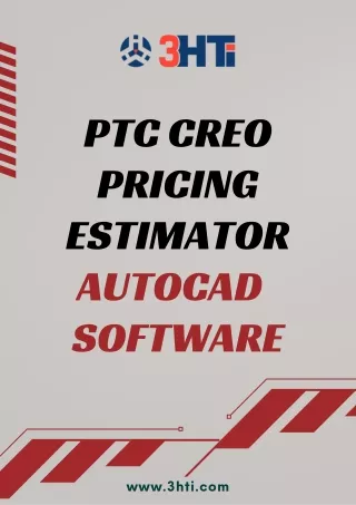 PTC Creo Pricing Estimator AutoCAD Software