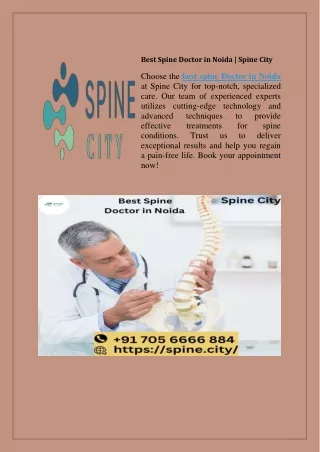 Best Spine Doctor in Noida | Spine City