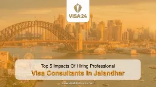 Top 5 Impacts Of Hiring Professional Visa Consultants In Jalandhar