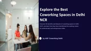coworking Space in Delhi NCR