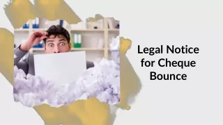 Legal Notice for Cheque Bounce