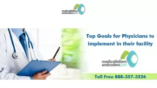 Top Goals for Physicians to Implement In Their Facility