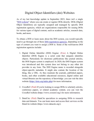digital object identifier doi website
