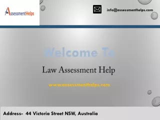 Law Assessment Help