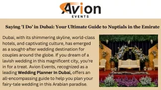 Saying 'I Do' in Dubai Your Ultimate Guide to Nuptials in the Emirate (1)