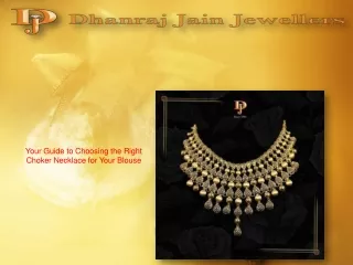 Your Guide to Choosing the Right Choker Necklace for Your Blouse