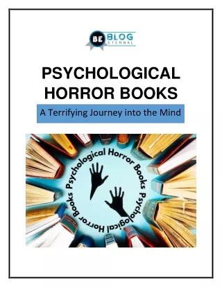 Top Psychological Horror Books - Unlocking Fear