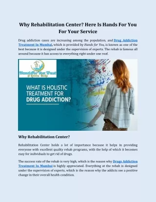 Drug Addiction Treatment In Mumbai